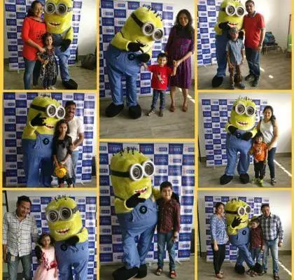 Our little minions having a magical time at the workplace