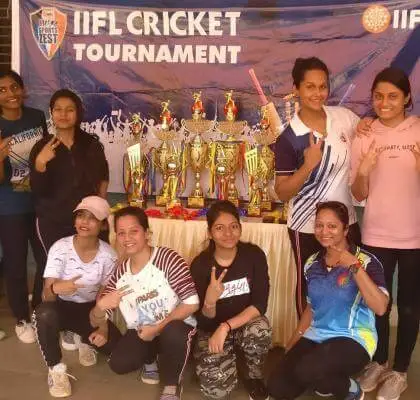 Women_s Cricket Team gunning for glory at the IIFL SportsZest Cricket Tournament