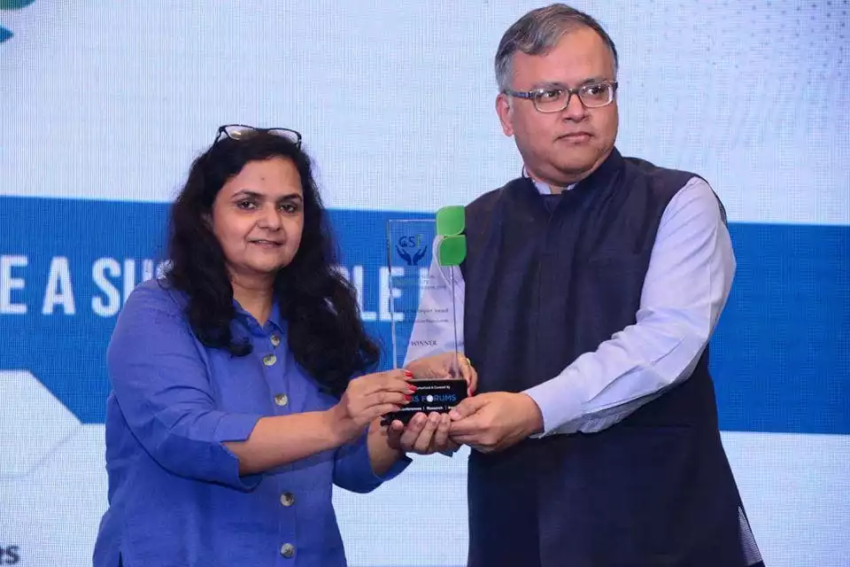 Best CSR Impact Award for "Wadhona Nullah recharge in Maharashtra"
