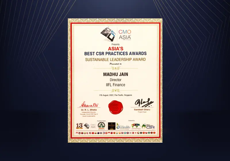 एशिया का सर्वश्रेष्ठ CSR अभ्यास पुरस्कार