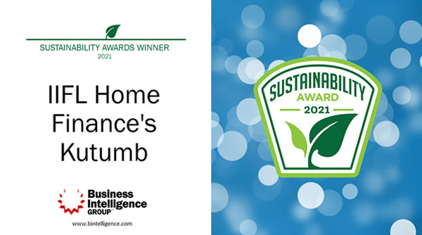  IIFL Home Finance Ltd. Wins Sustainability Initiative of the Year Award at 2021  Sustainability Awards 