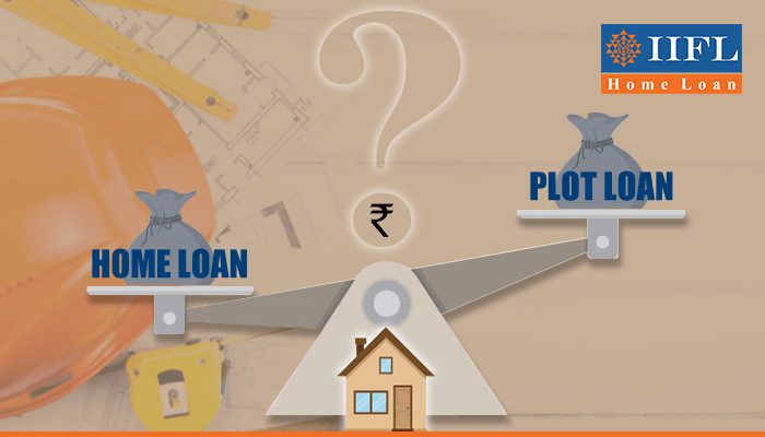 What is the difference between a home loan and plot loan?