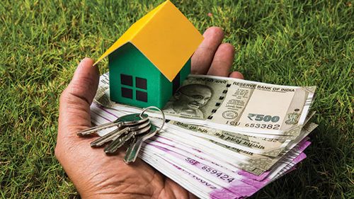 Caption: An image depicting a loan against property.