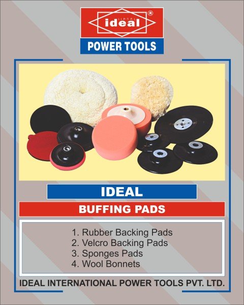 Ideal Buffing Pad SPONGE PAD 6-1/2" NUT TYPE ID