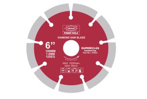 Ideal Diamond Saw Blade SEG 6" ID "SUPER53-6S RED"