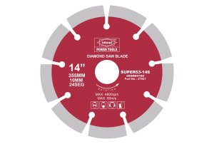 Ideal Diamond Saw Blade SEG 14" ID "SUPER53-14S RED"