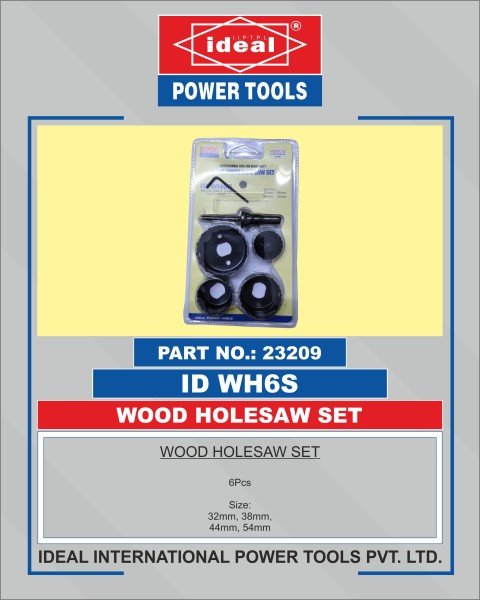 Ideal Holesaw WOOD HOLESAW SET 6PCS IDEAL