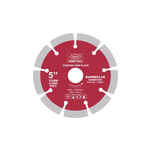 Ideal Diamond Saw Blade SEG 5" ID "SUPER53-5S RED"