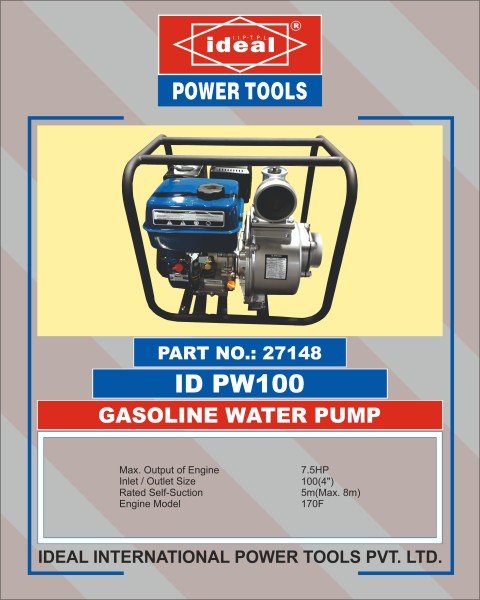 Ideal Gasoline Water Pump ID PW100