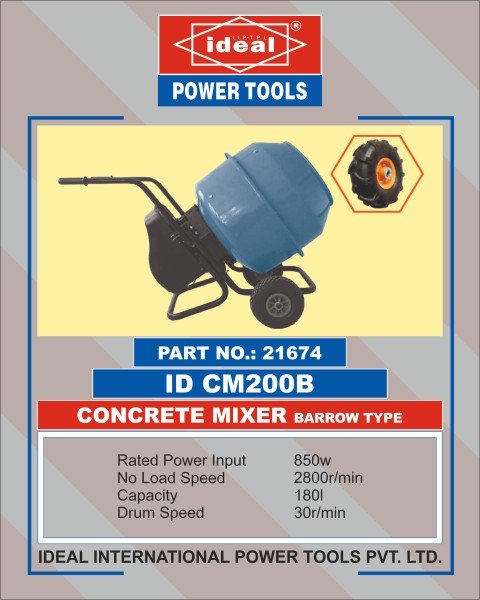 Concrete Mixers Ideal ID CM200B