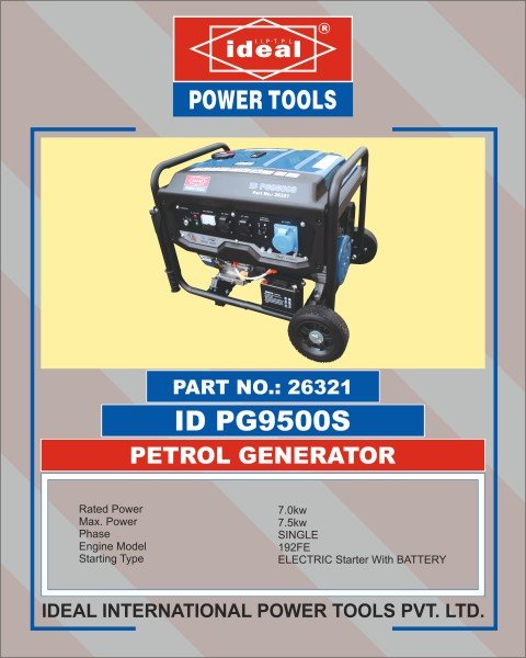 Ideal Gasoline Generator ID PG9500S