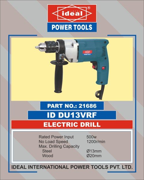 Ideal Electric Drill ID DU13VRF