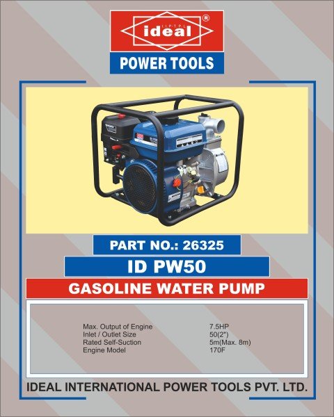 Ideal Gasoline Water Pump ID PW50