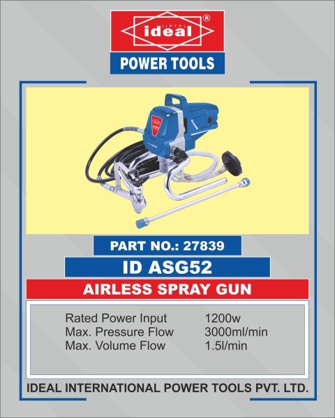 Ideal Power 750W Airless Electric Spray Machine, 250-350 mm Spraying  distance (ID ASG53)