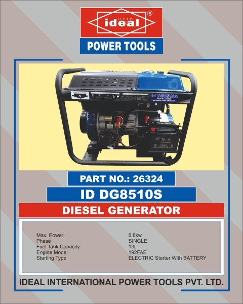 Ideal Diesel Generator ID DG8510S
