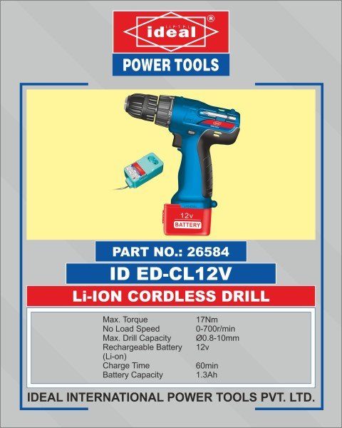 Ideal Cordless Drill ID EDCL12V