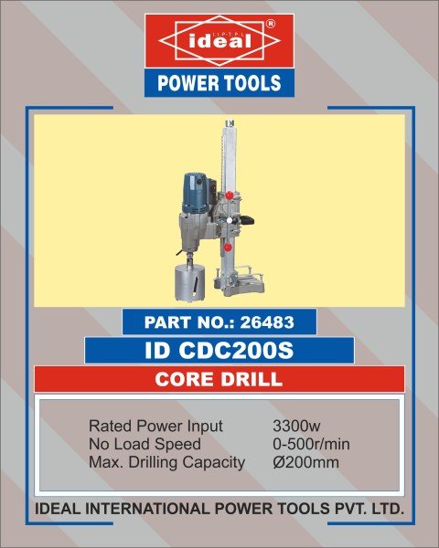 Yuri 200MM CORE DRILLING MACHINE YP-CD200 200MM CORE DRILLING