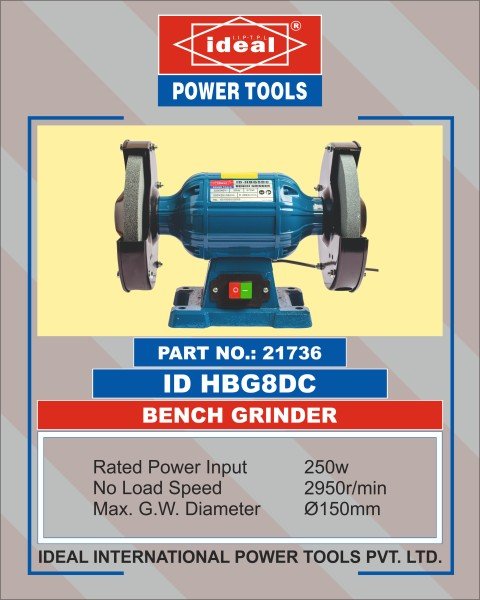 Ideal Bench Grinder ID HBG8DC