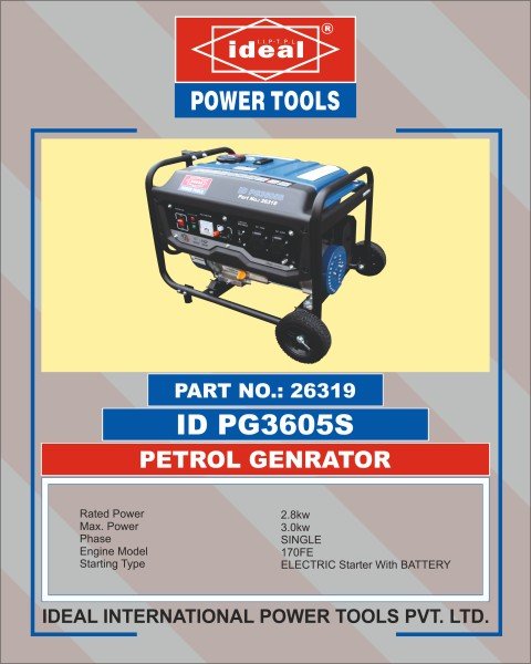 Ideal Gasoline Generator ID PG3605S