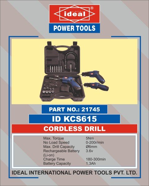 Ideal Cordless Drill ID KCS615