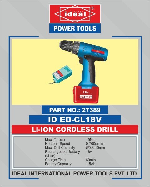 Ideal Cordless Drill ID ED-CL18V