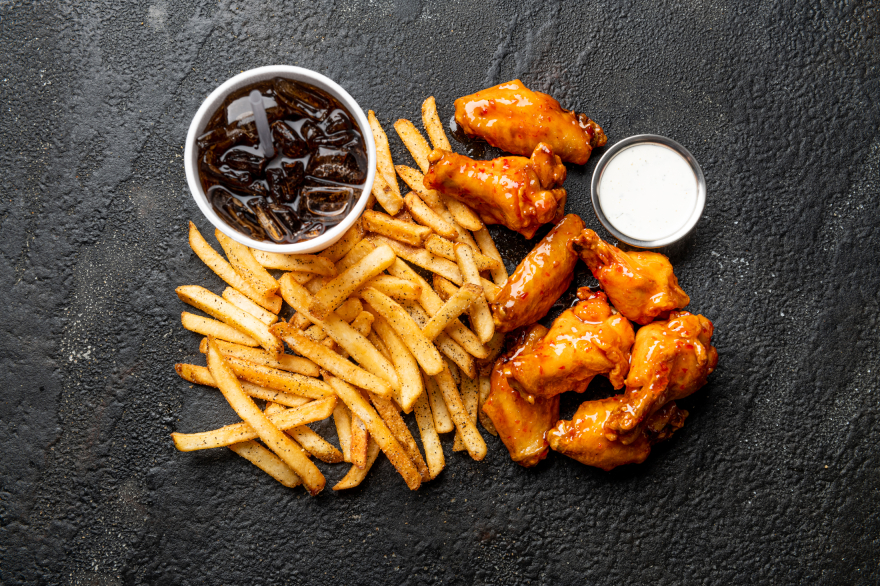 Boneless Wings and Fries Combo Meal