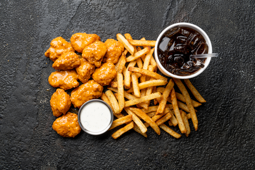 Boneless Wings and Fries Combo Meal