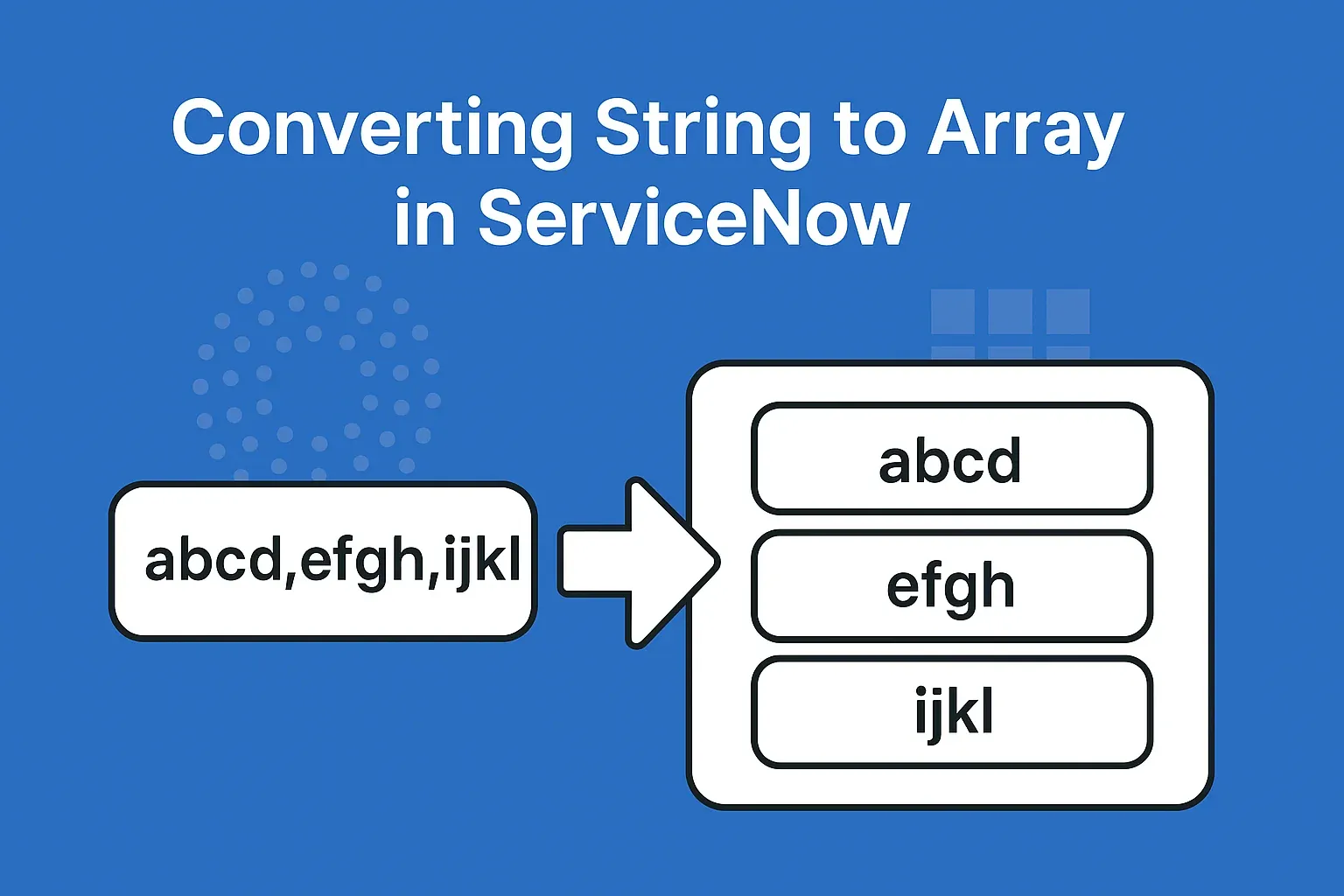 Mastering String to Array Conversion in ServiceNow | IKC