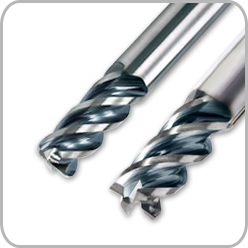 Kyocera High Efficiency Endmill for Difficult-to-cut materials – 4TFK / 4TFR