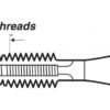 Volkel Short Machine Tap DIN 352 Form D HSS-G BSW 1/8 – BSW 1”