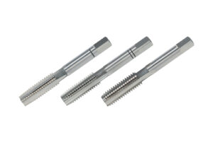 Volkel Hand Tap set of 3 pieces DIN 352 HSS-G BSW 1/16 – BSW 3”