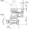 Holdwell AHA-BT50-ER32 90 degree Angle Head