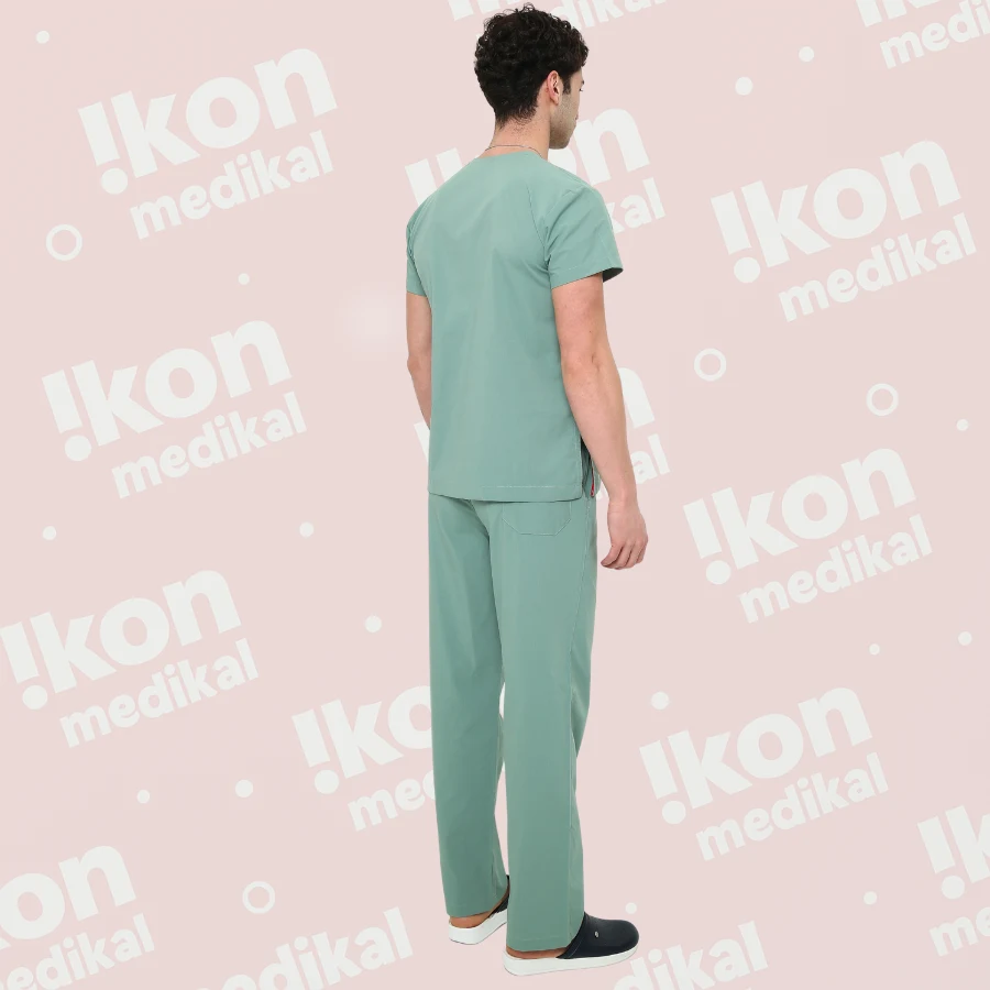 İkon Çağla Yeşili Doktor Hemşire Likralı Takım - 2