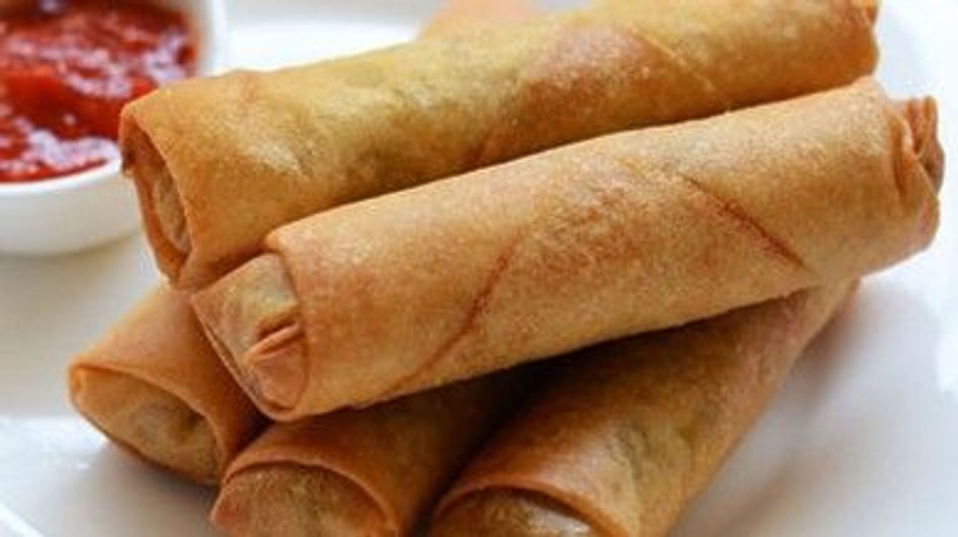 (4 pcs) Crispy Vegetable Spring Rolls