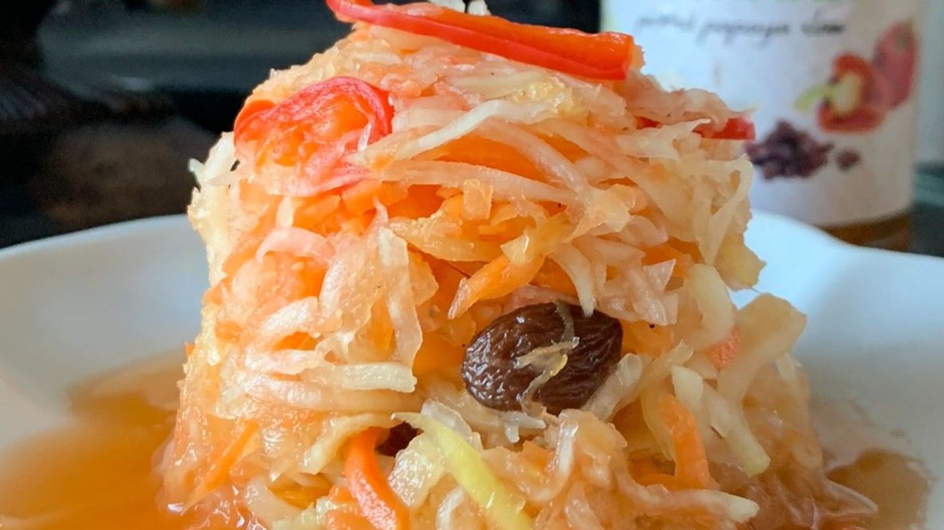 (Small) Pickled Papaya Slaw