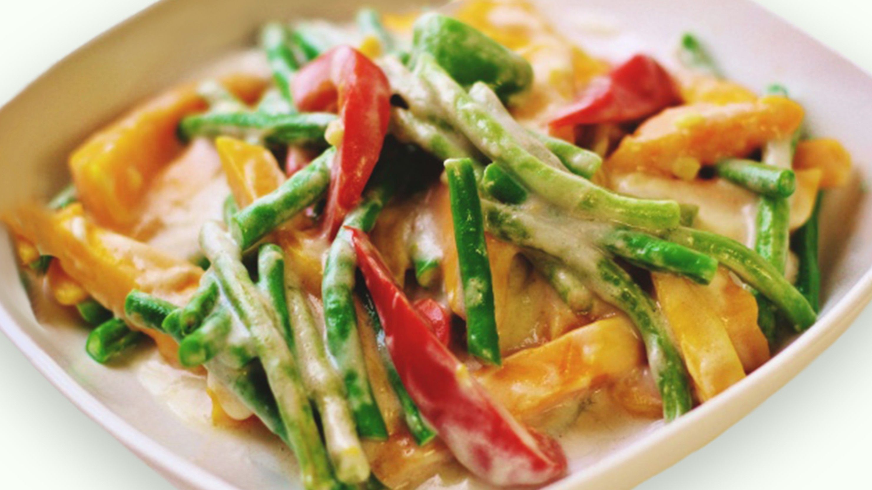 Coconut Ginger Vegetables | Ginataang Sitaw Kalabasa