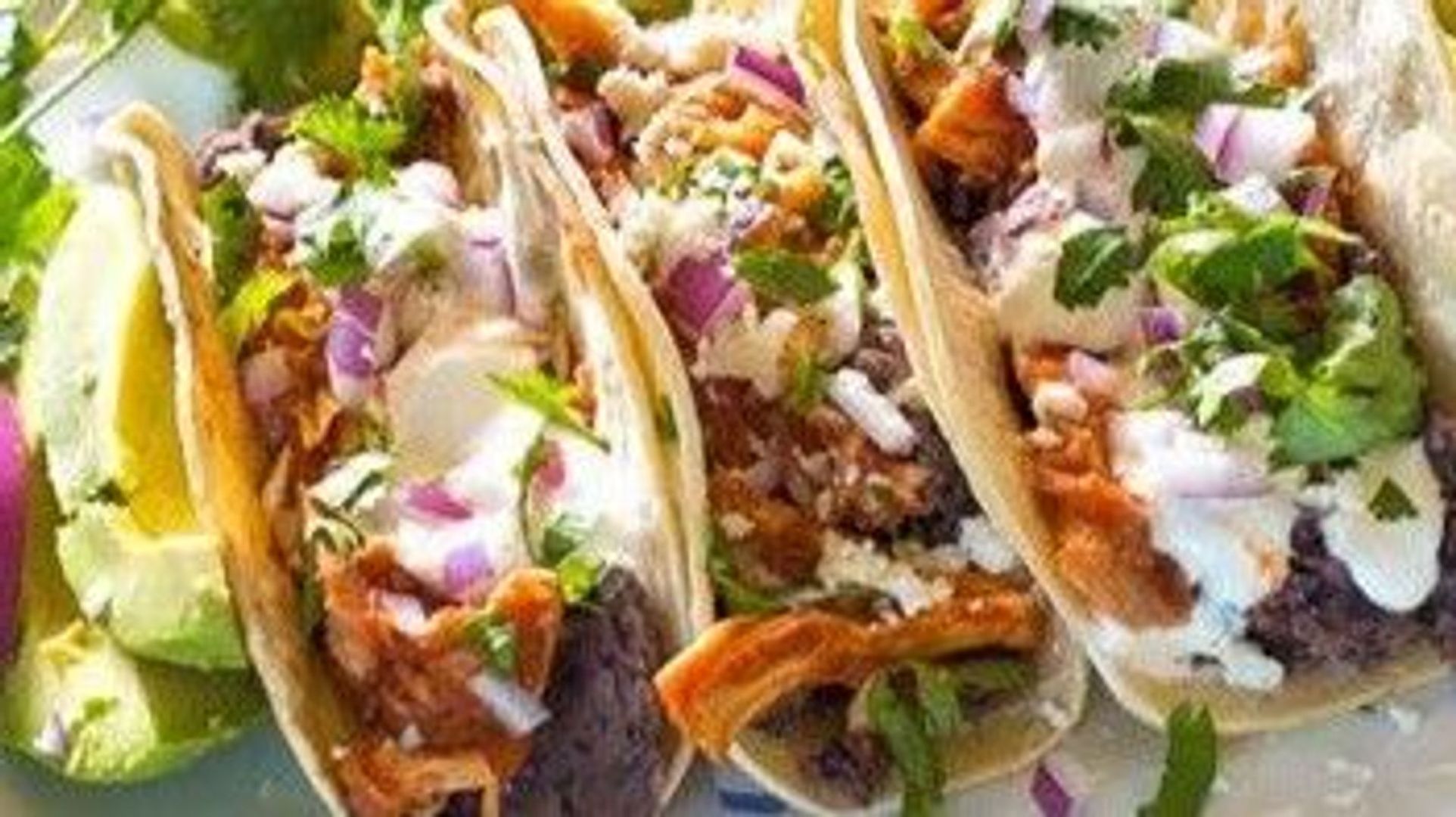 (3 pcs) Pulled Chicken Adobo Filipino Tacos