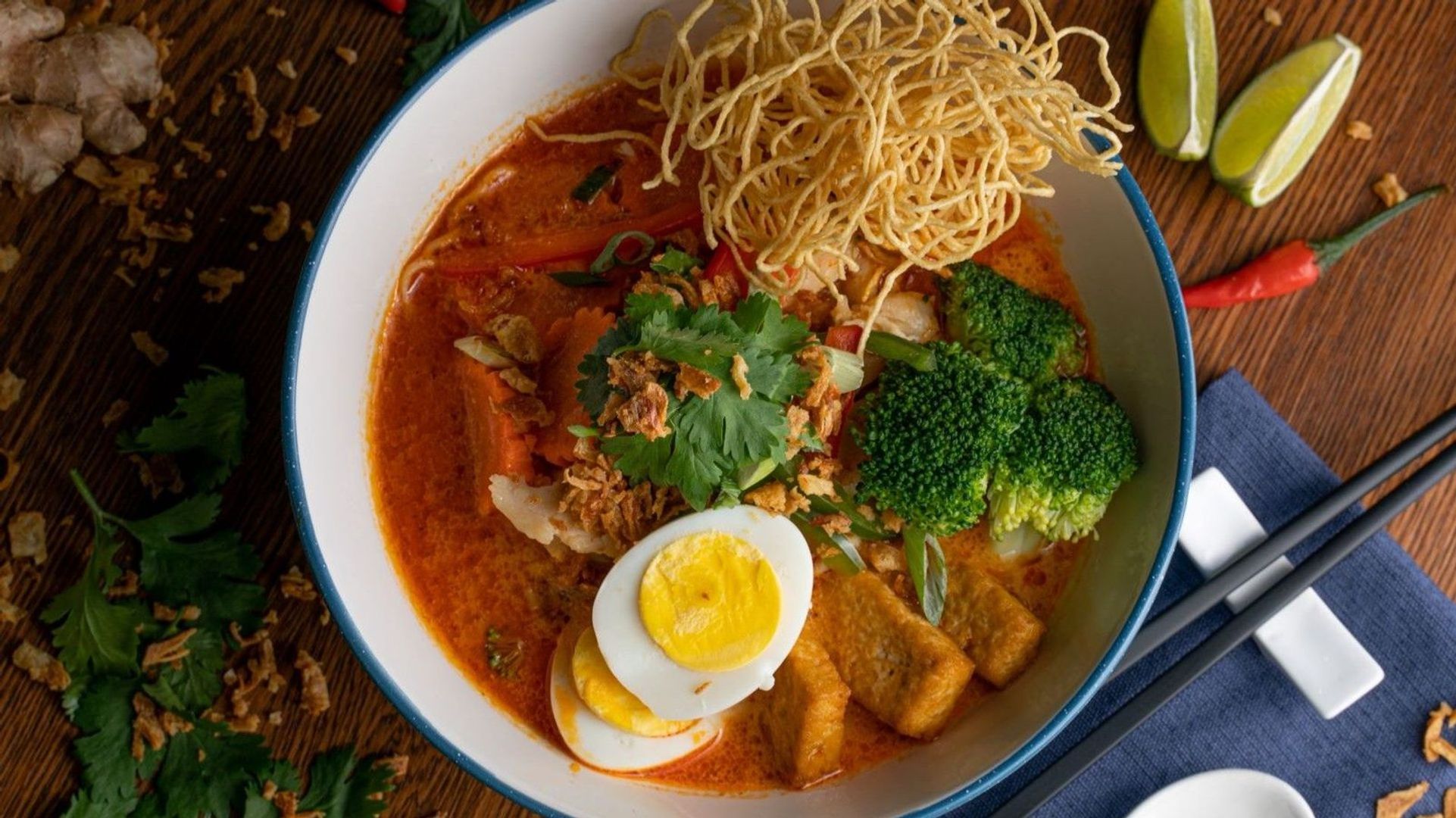 Khao Soi curry noodles soup