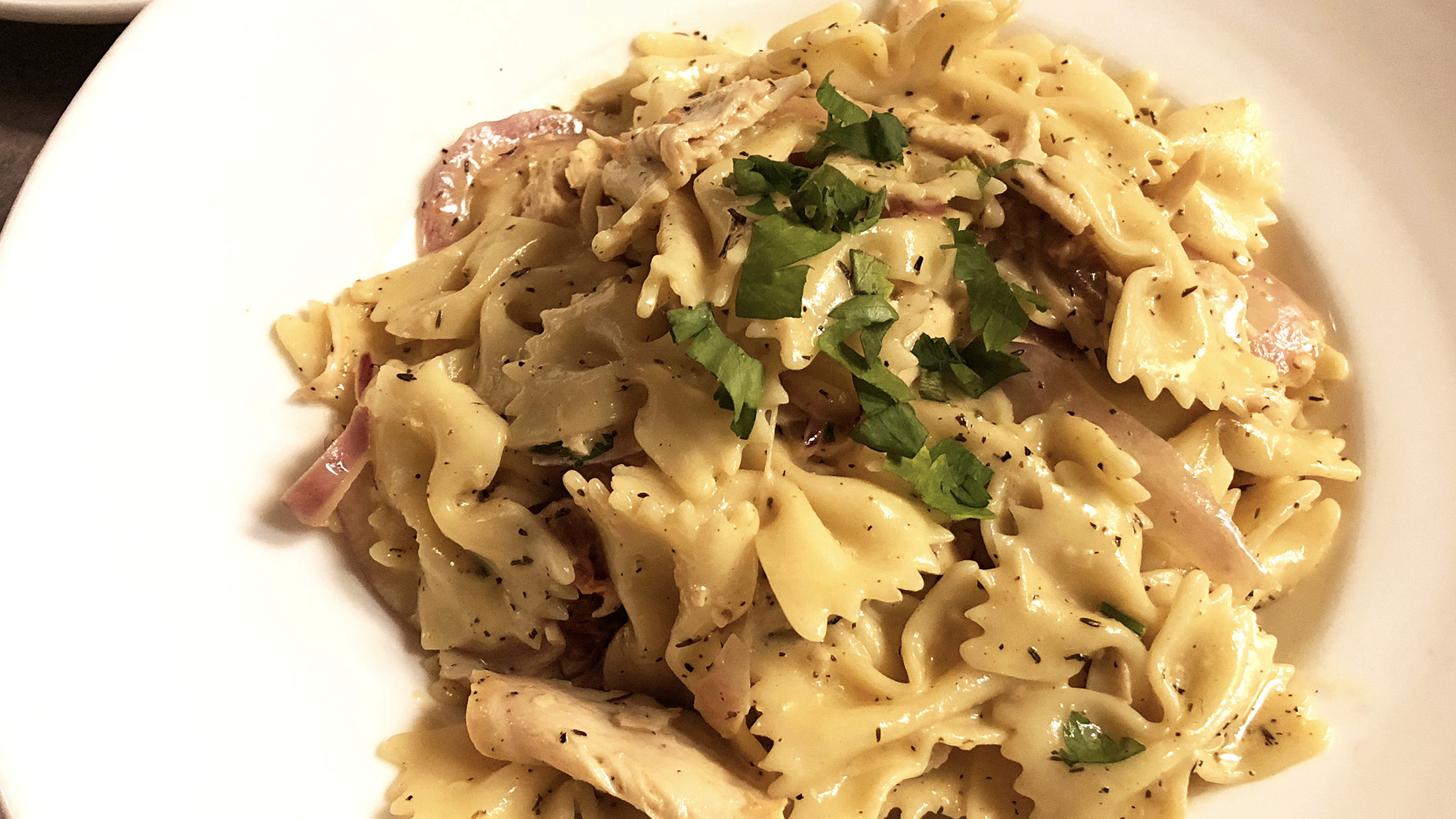 Chicken Farfalle.