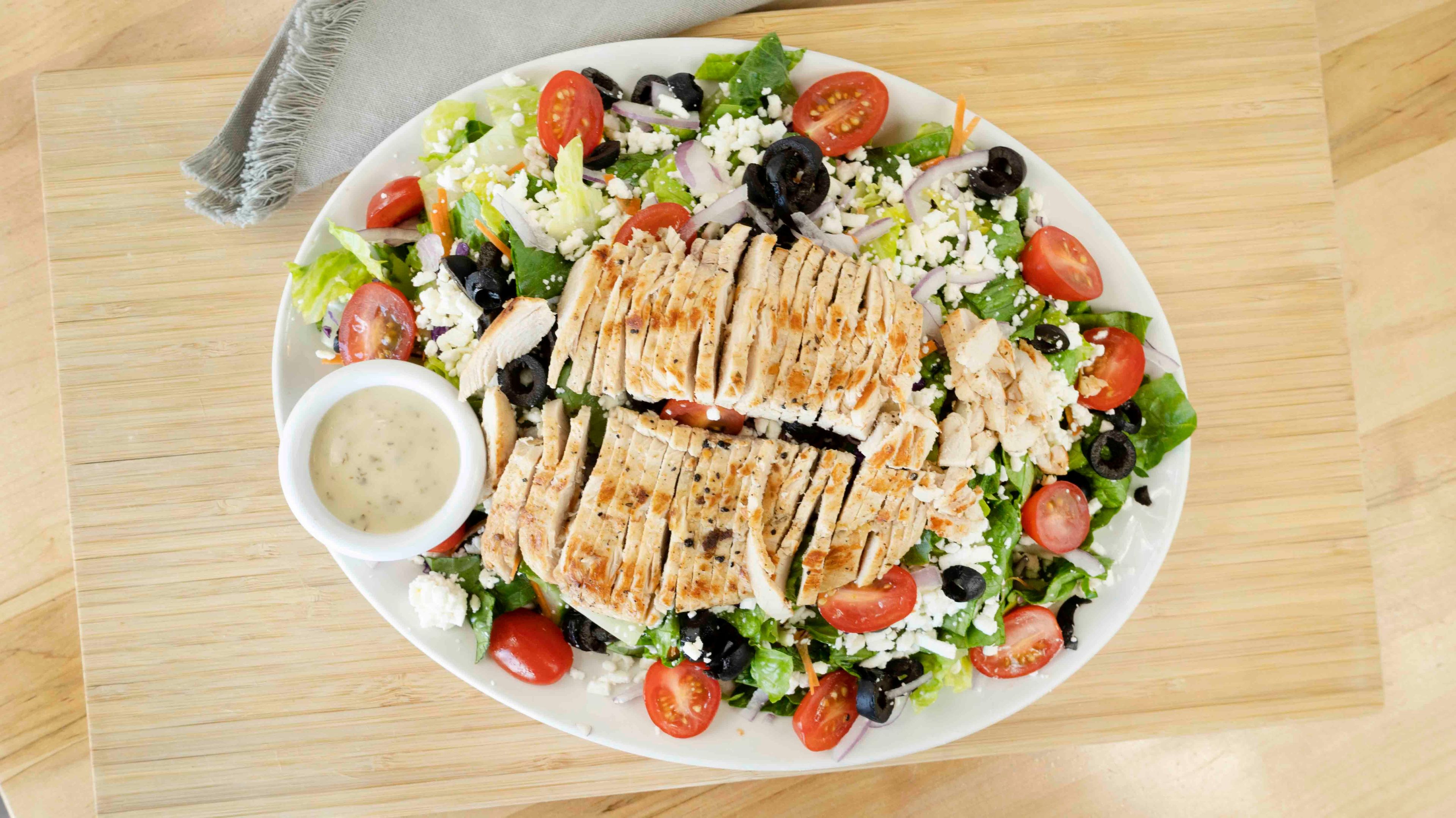 Greek Salad with Grilled Chicken