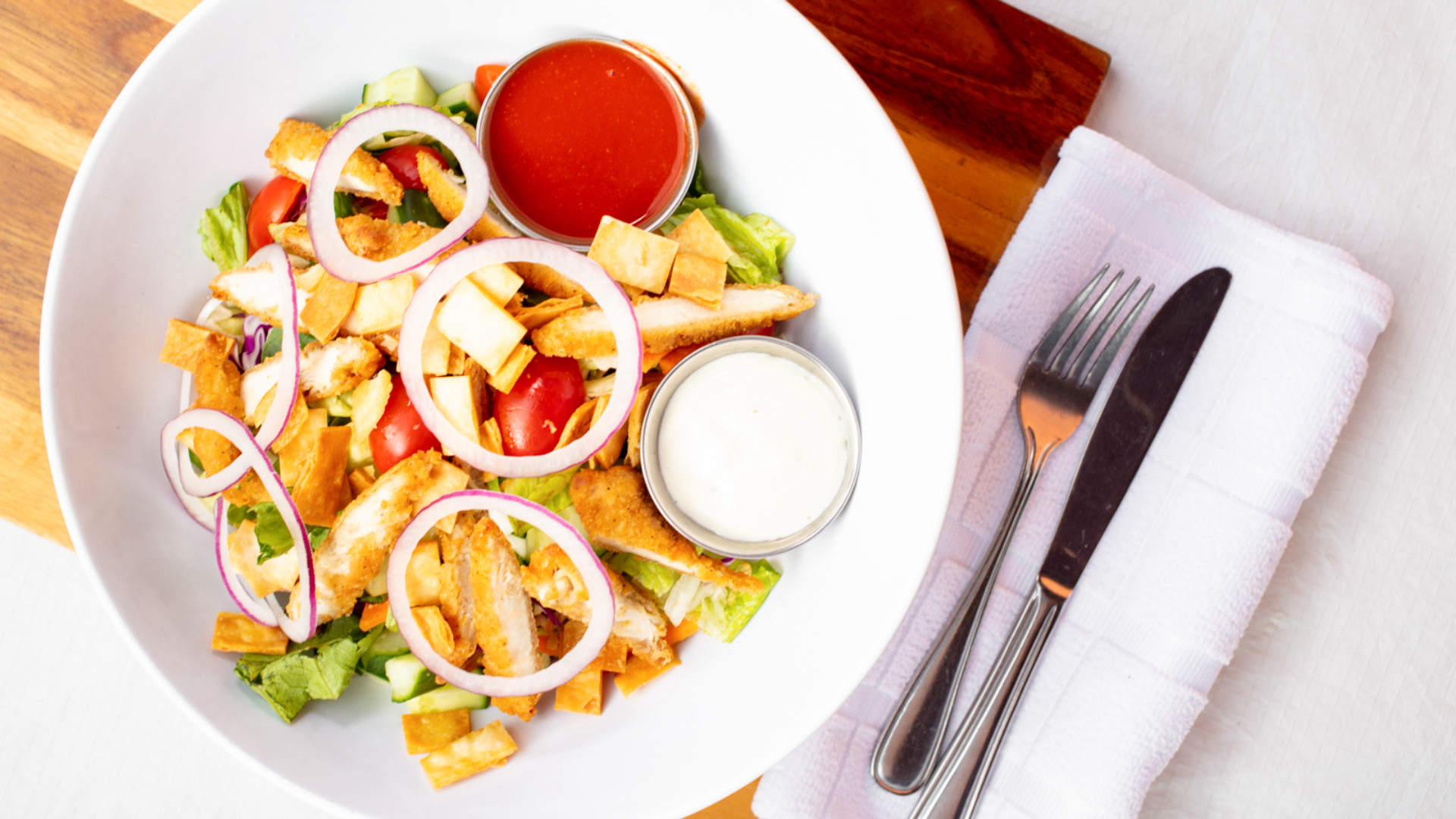 Salade au poulet Buffalo Ranch / Buffalo Ranch Chicken Salad