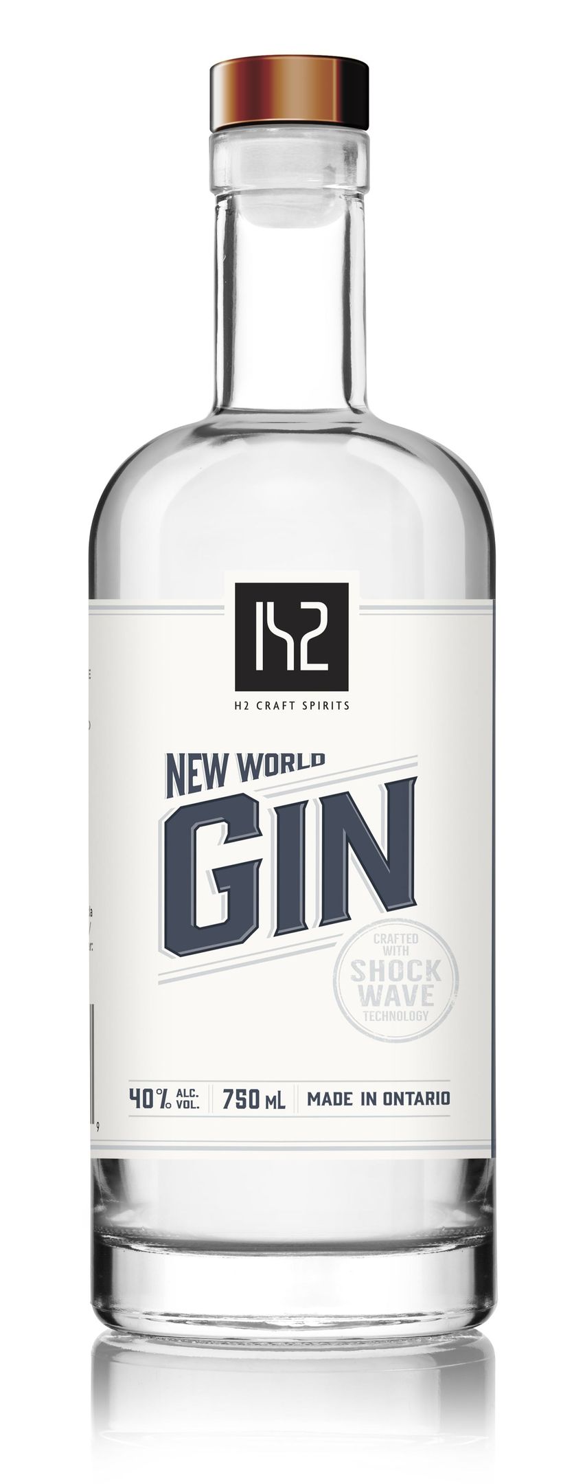 H2 NEW WORLD GIN 750ML