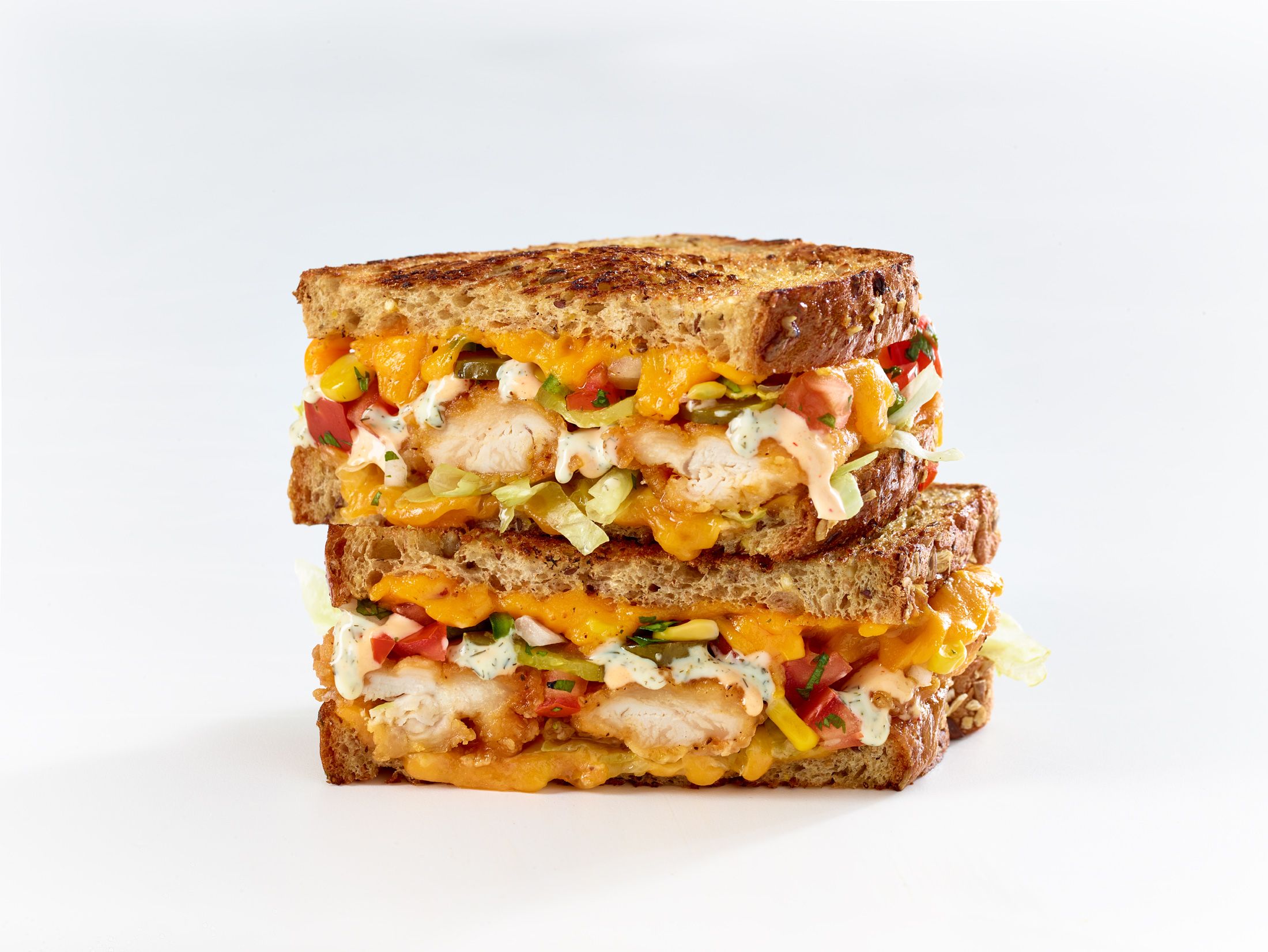 V-SOUTHERN FRIED CHICKEN MELT