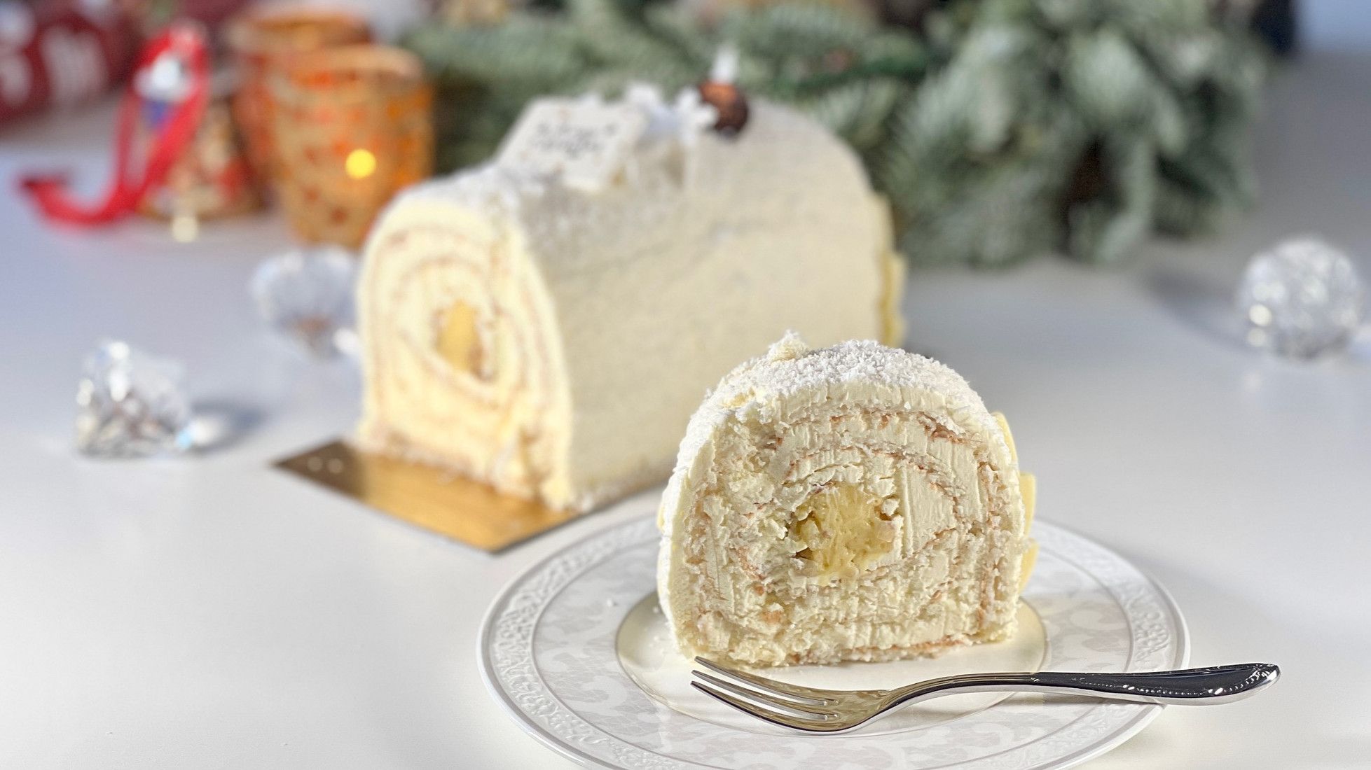 🎄CHRISTMAS COCONUT LOG