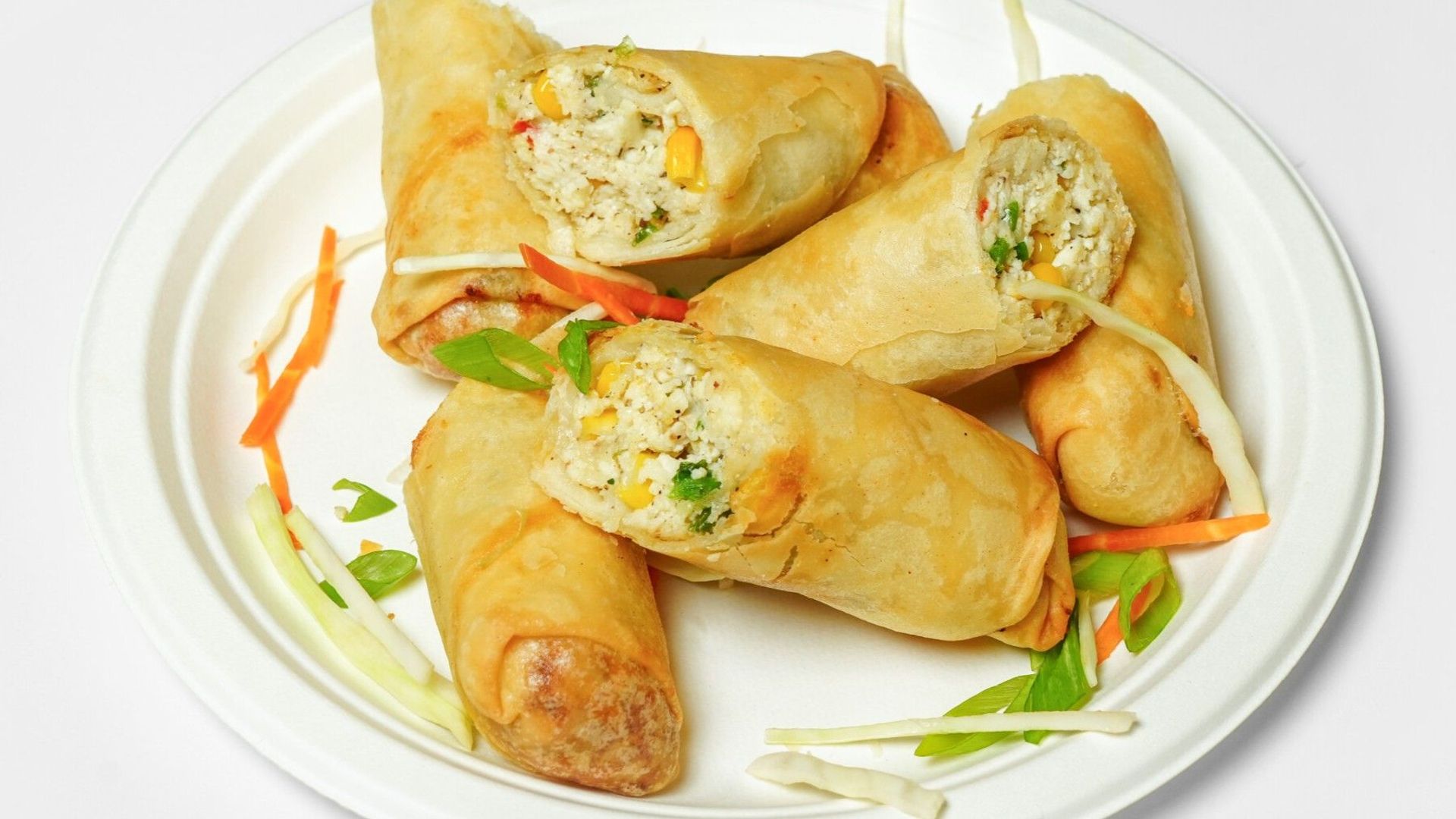 Cheese Corn Spring Rolls