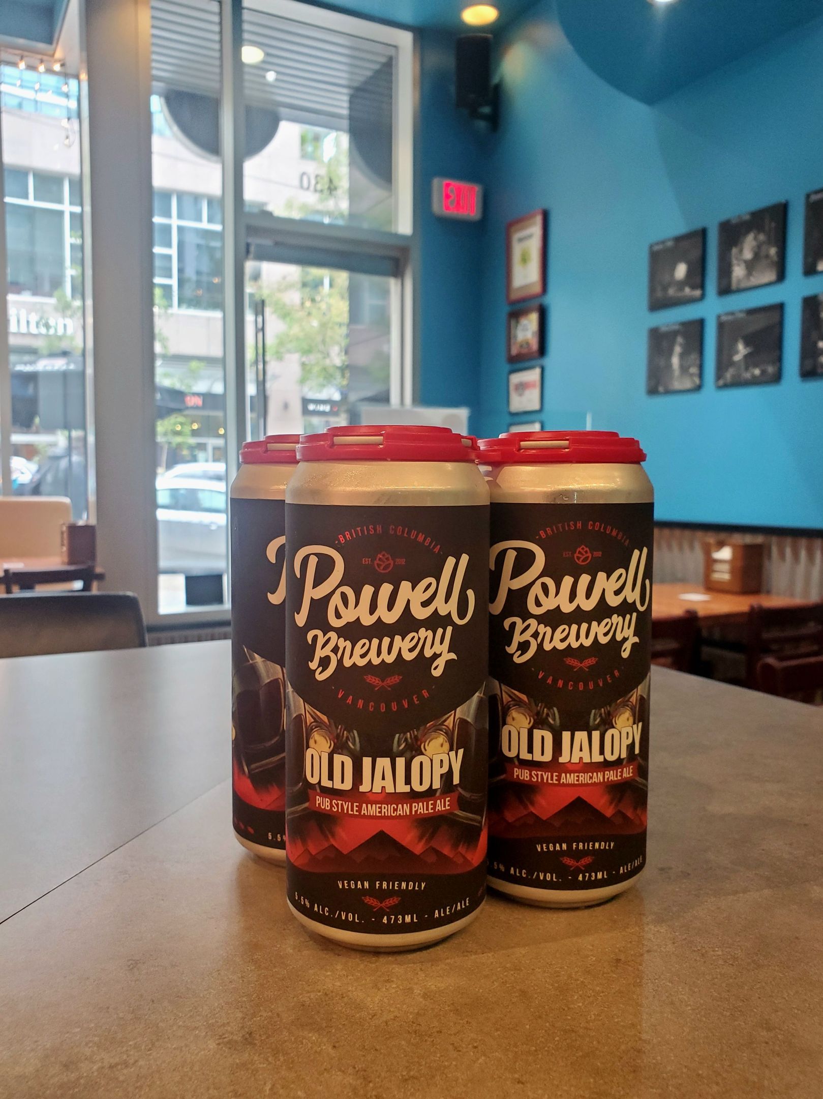 Powell Brewing OLD JALOPY Pale Ale, 4pk - 473 ML can beer (5.5% ABV)