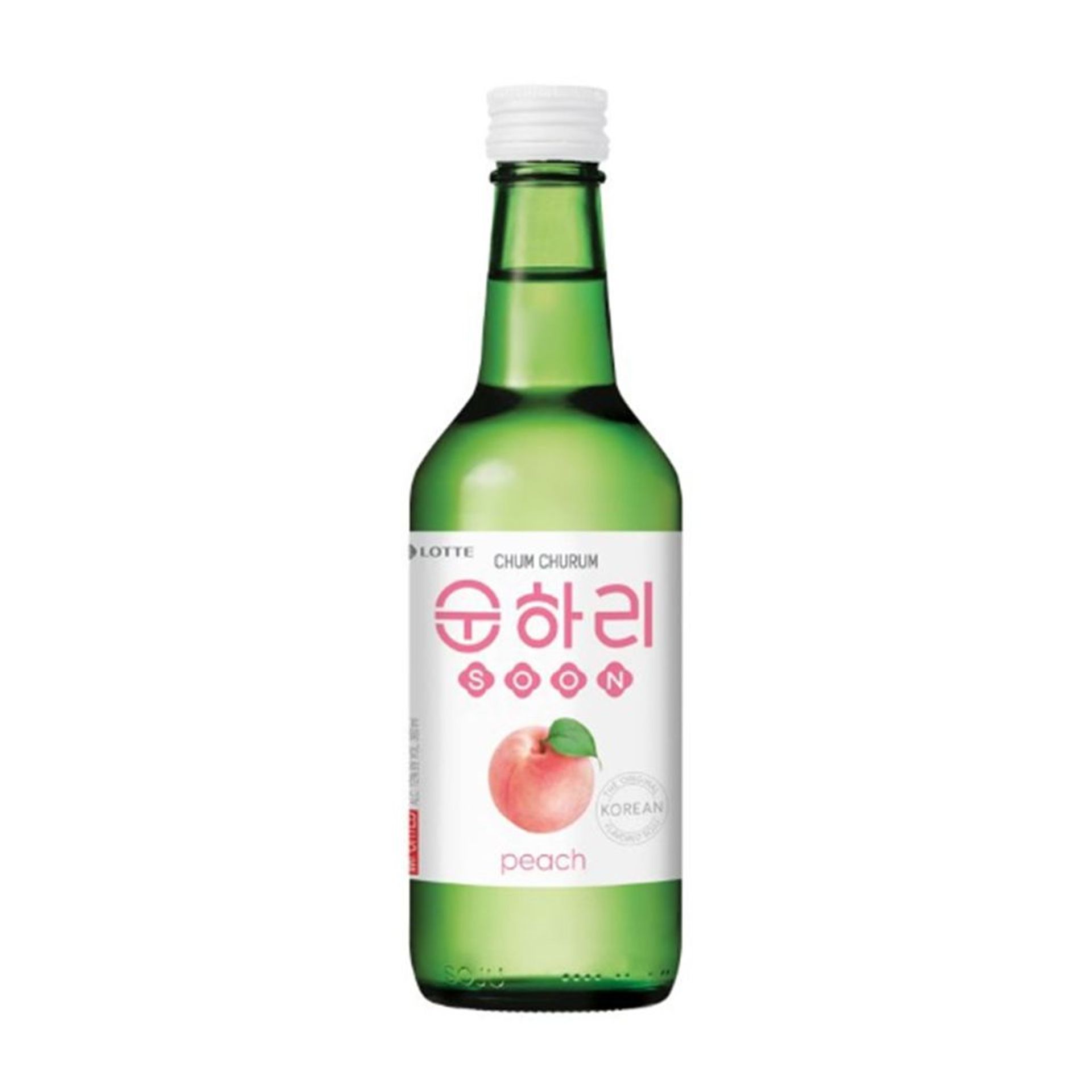 Chum Churum Peach, 360mL Soju (12.0% ABV)