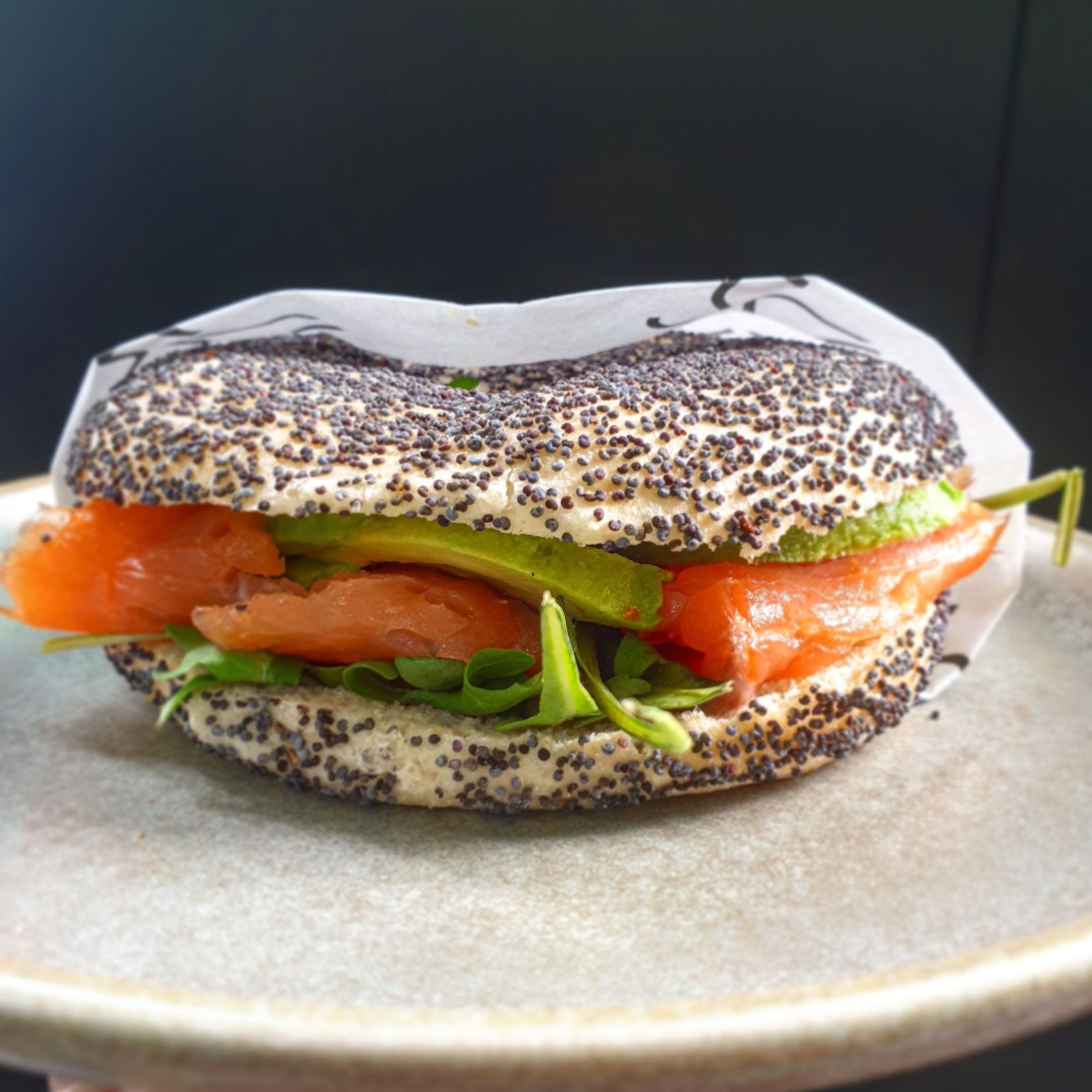 SALMON bagel