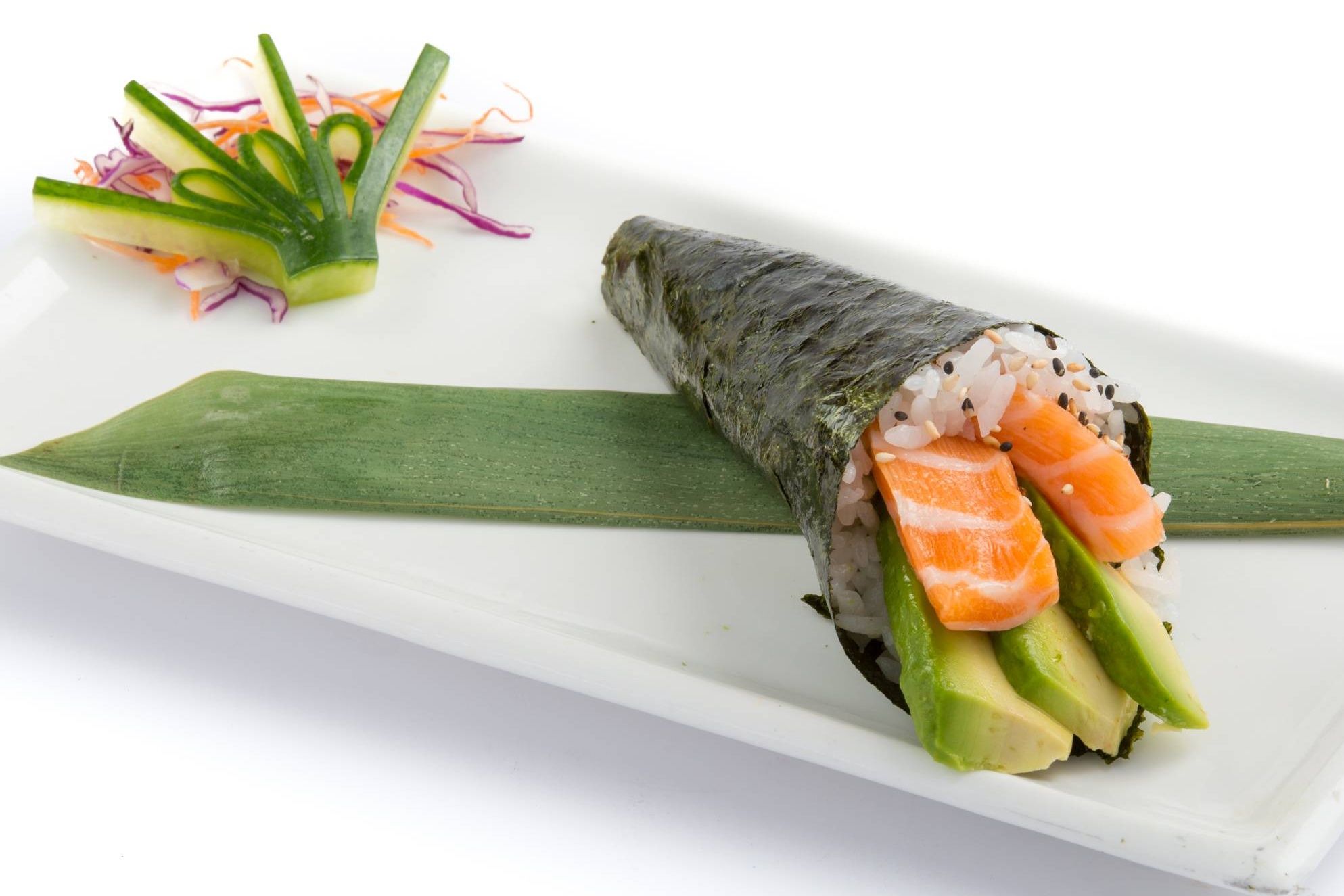 H06. Avocado Salmon Hand Roll (1 Pc)