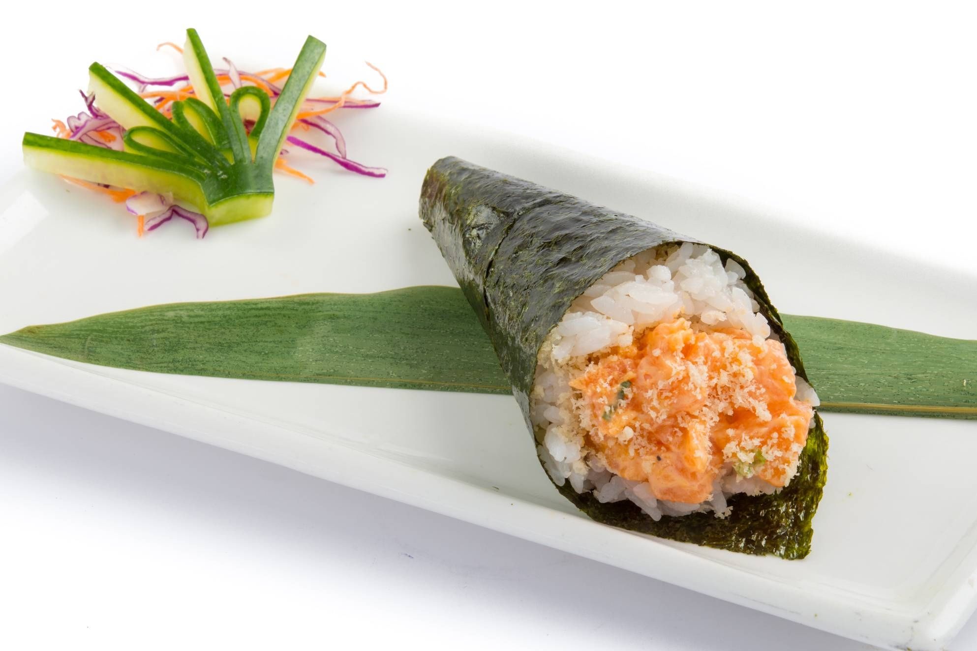 H09. Spicy Salmon Hand Roll (1 Pc)